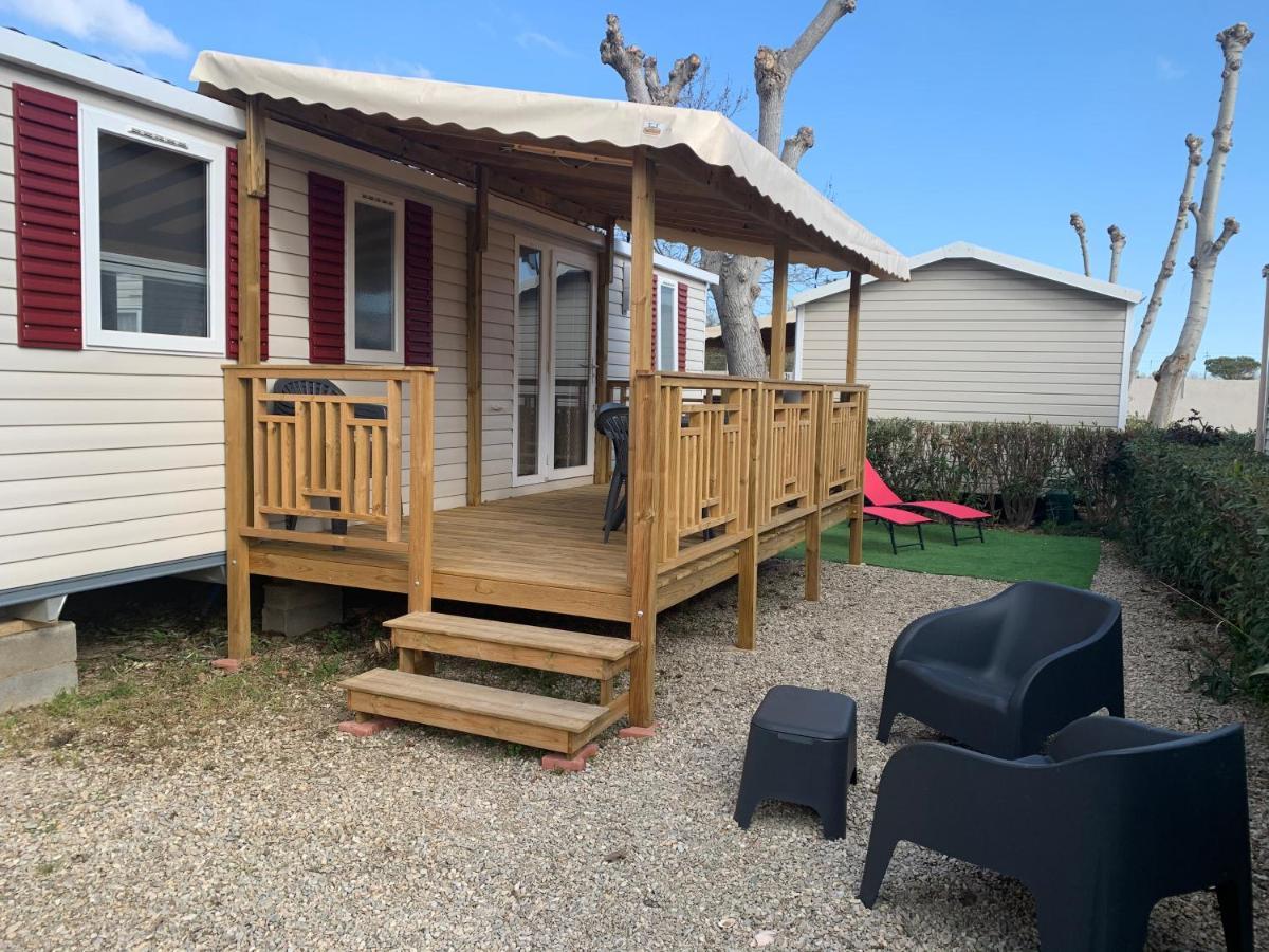 Mobilhome Vias Plage Dans Camping 外观 照片