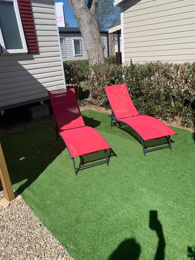 Mobilhome Vias Plage Dans Camping 外观 照片