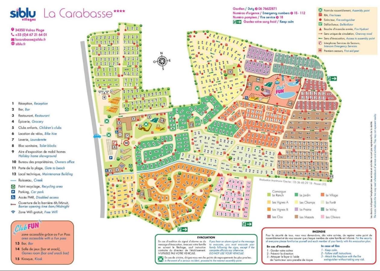 Mobilhome Vias Plage Dans Camping 外观 照片