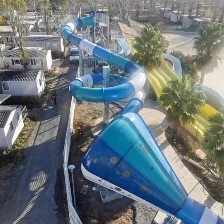 Mobilhome Vias Plage Dans Camping 外观 照片