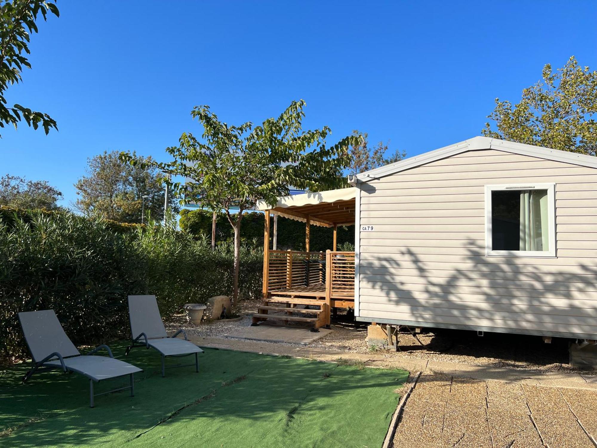 Mobilhome Vias Plage Dans Camping 外观 照片